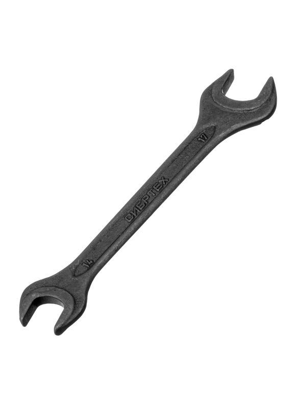 Ключ рожковый,14 х 17 мм, CrV, фосфатированный Сибртех