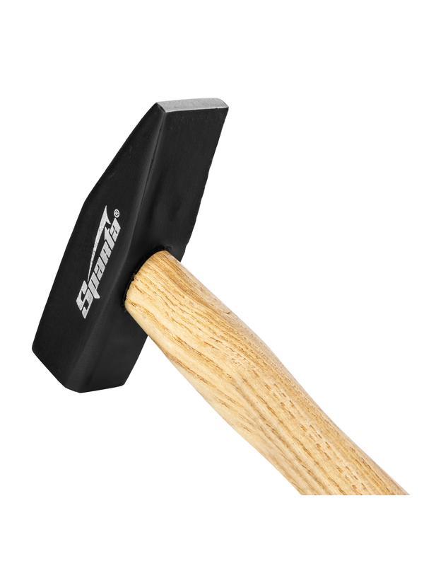 Молоток слесарный, 800 г, квадратный боек, деревянная рукоятка Sparta