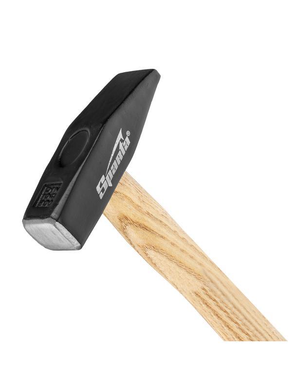 Молоток слесарный, 800 г, квадратный боек, деревянная рукоятка Sparta