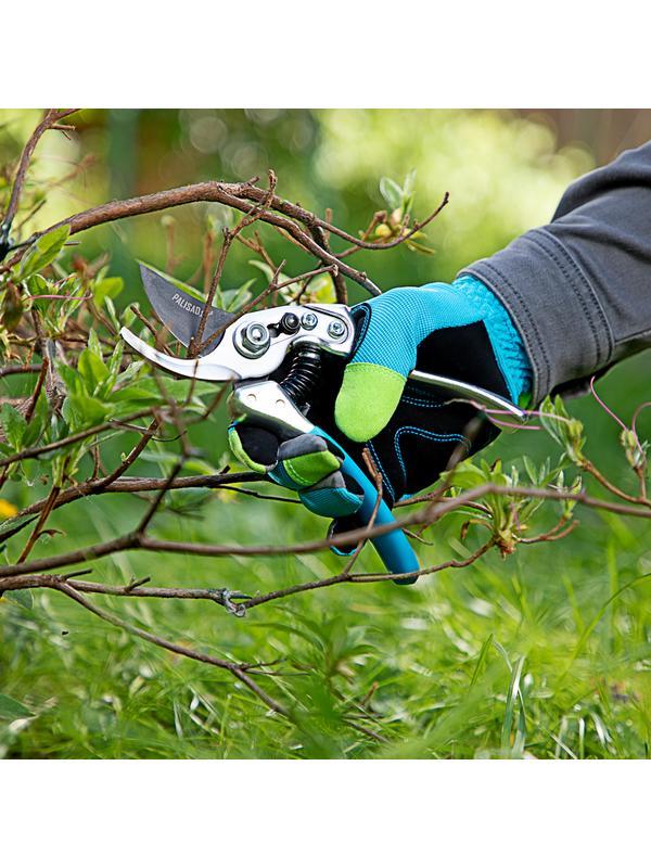 Секатор прямого реза, 210 мм, усиленный, нижняя рукоятка в ПВХ - оболочке, Luxe, Palisad