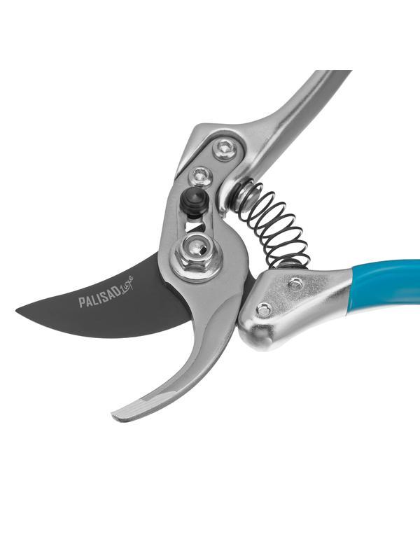 Секатор прямого реза, 210 мм, усиленный, нижняя рукоятка в ПВХ - оболочке, Luxe, Palisad