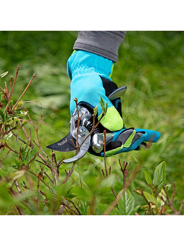 Секатор прямого реза, 210 мм, усиленный, нижняя рукоятка в ПВХ - оболочке, Luxe, Palisad