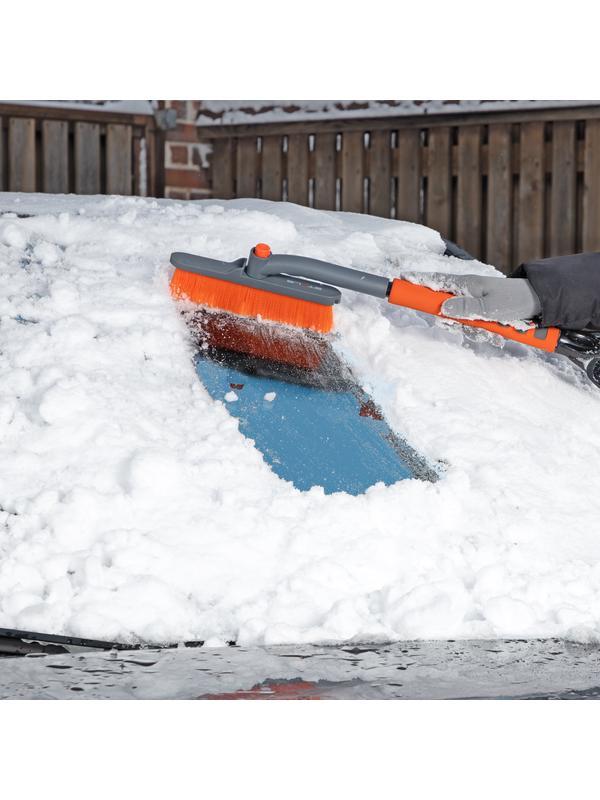 Щетка-сметка для снега со скребком, поворотная голова, 510 мм Stels