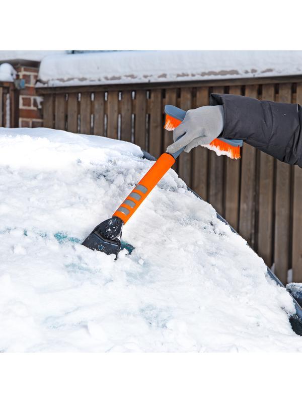 Щетка-сметка для снега со скребком, поворотная голова, 510 мм Stels