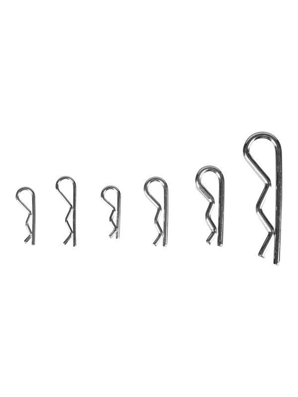 Набор шплинтов, S головки, с фиксацией, 150 предметов Сибртех