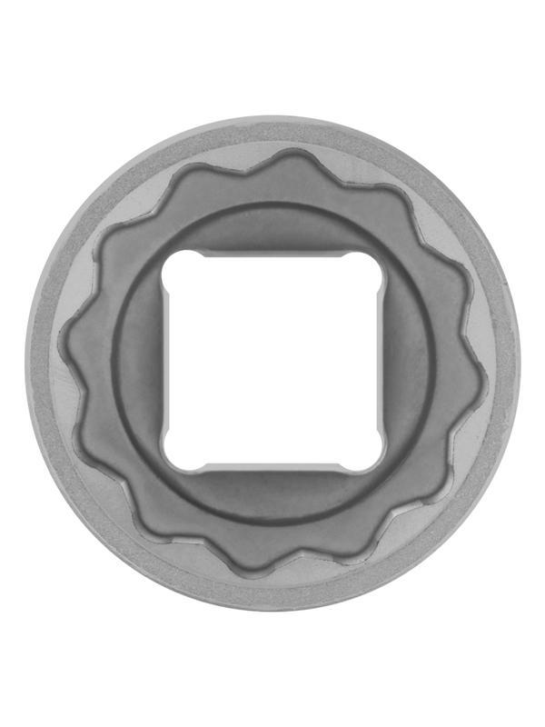 Головка торцевая, 24 мм, двенадцатигранная, CrV, под квадрат 1/2, хромированная Stels