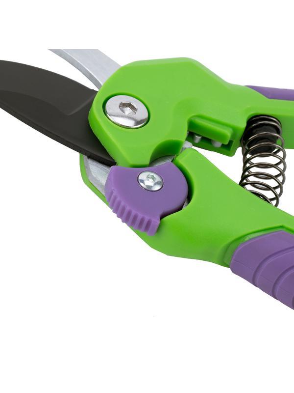 Секатор прямого реза, 210 мм, шестеренный привод, двухкомпонентные рукоятки, Palisad