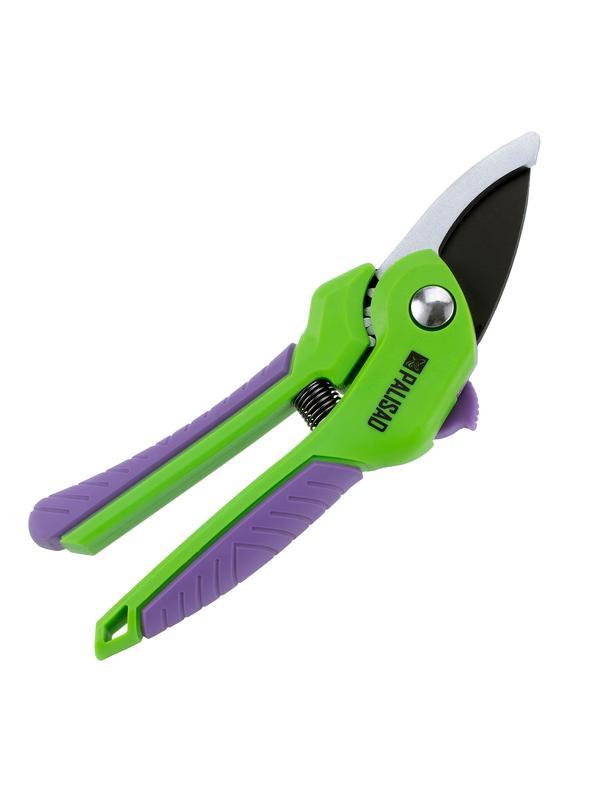 Секатор прямого реза, 210 мм, шестеренный привод, двухкомпонентные рукоятки, Palisad