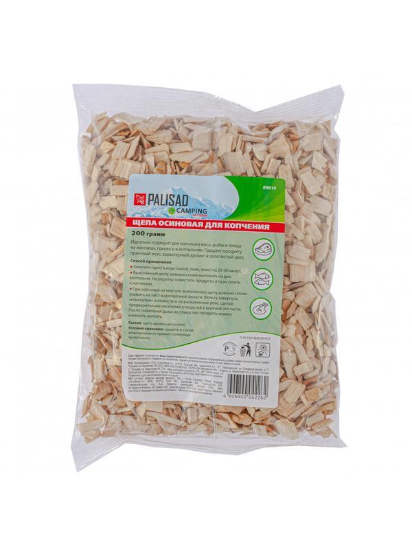 Щепа осиновая для копчения, 200 гр Россия Camping Palisad