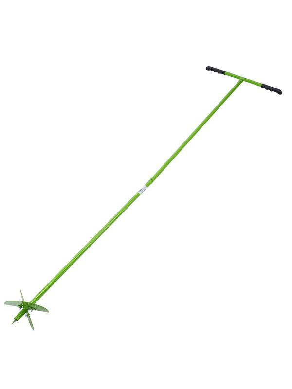 Бур лопастной со сменными ножами, 2110 мм, удлинитель, диаметр 150 мм, 200 мм, Россия, Сибртех