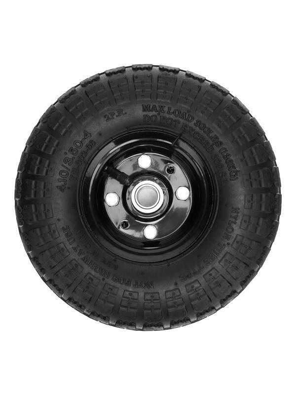 Колесо пневматическое 4.10/3.50-4, колесо D 260 мм. внутренний подшипник D 20 мм, длина оси 50 мм Palisad