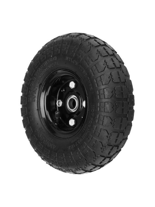 Колесо пневматическое 4.10/3.50-4, колесо D 260 мм. внутренний подшипник D 20 мм, длина оси 50 мм Palisad