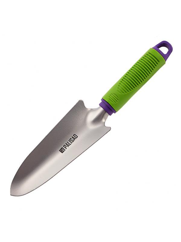 Совок посадочный узкий, 62 х 315 мм, стальной, пластиковая рукоятка, Connect, Palisad