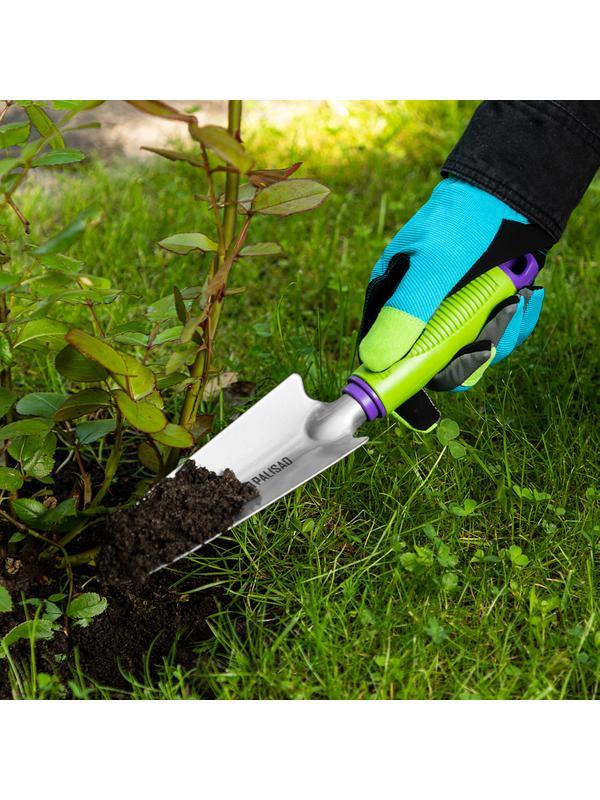 Совок посадочный узкий, 62 х 315 мм, стальной, пластиковая рукоятка, Connect, Palisad