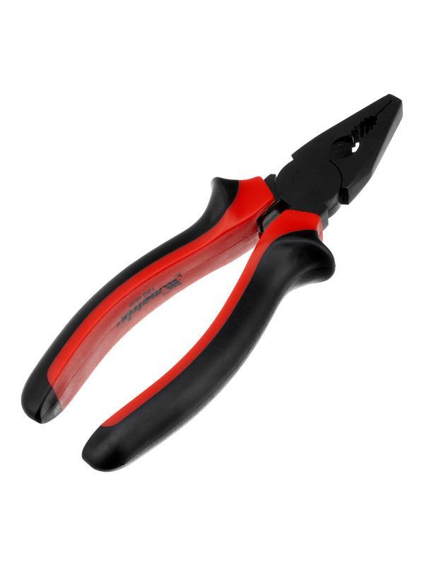 Плоскогубцы комбинированные Black Nickel, 180 мм, двухкомпонентные рукоятки Matrix