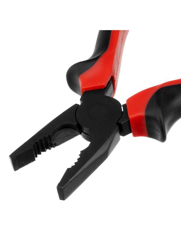 Плоскогубцы комбинированные Black Nickel, 180 мм, двухкомпонентные рукоятки Matrix