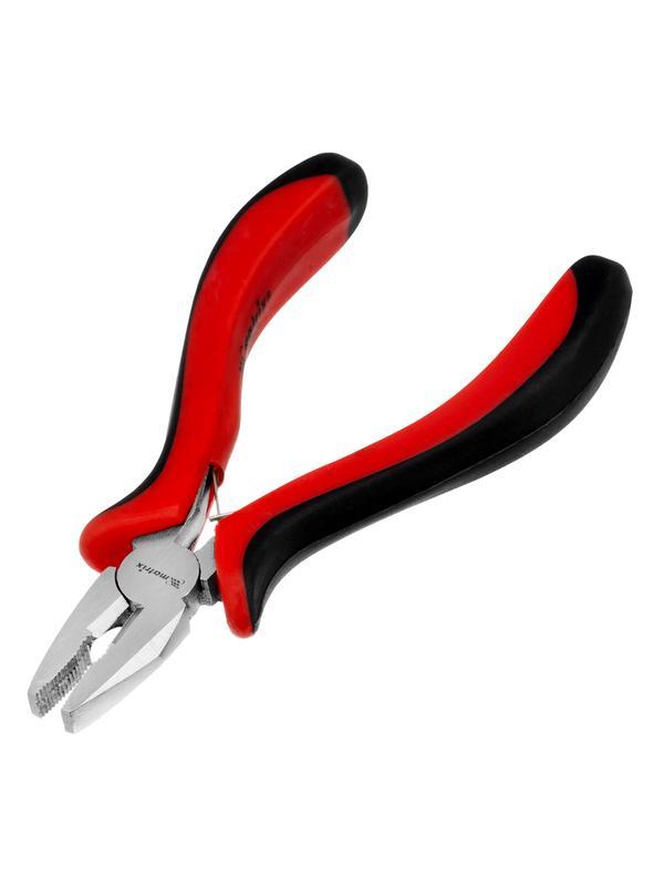 Плоскогубцы Mini, 130 мм, никелированные, авторазжим, двухкомпонентные рукоятки Matrix