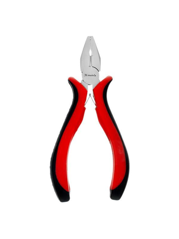 Плоскогубцы Mini, 130 мм, никелированные, авторазжим, двухкомпонентные рукоятки Matrix