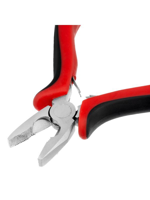 Плоскогубцы Mini, 130 мм, никелированные, авторазжим, двухкомпонентные рукоятки Matrix