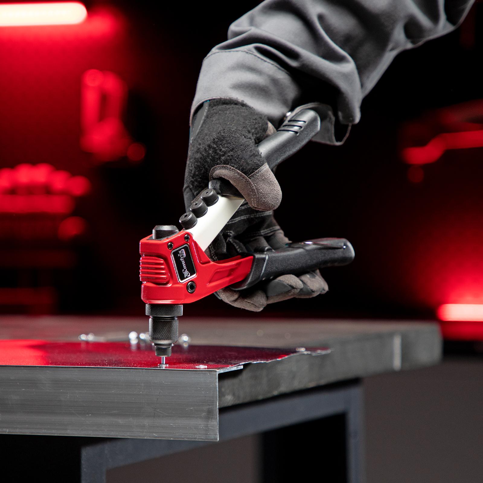 Заклепочник литой, 200 мм, заклепки 2.4-3.2-4.0-4.8 мм, Pro Matrix