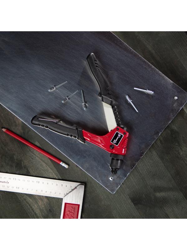 Заклепочник литой, 200 мм, заклепки 2.4-3.2-4.0-4.8 мм, Pro Matrix