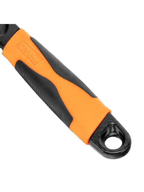 Ключ разводной, 200 мм, двухкомпонентная рукоятка Sparta