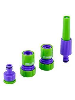 Набор для подключения шланга 3/4, распылитель, 3 адаптера к распылителю Palisad