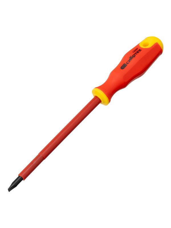 Набор отверток диэлектрических до 1000 В, 5 шт, тестер, CrV, двухкомпонентные рукоятки Сибртех