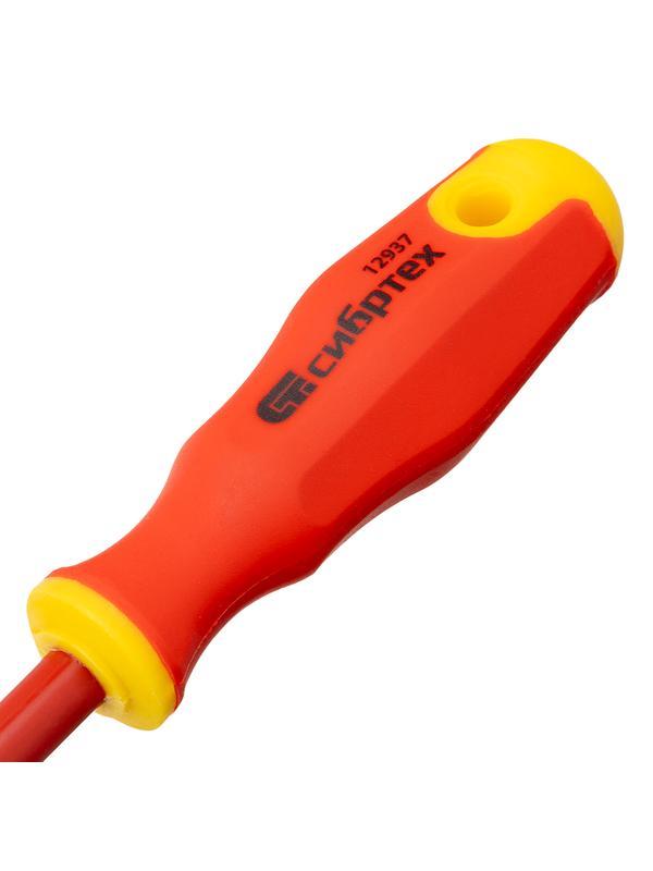 Набор отверток диэлектрических до 1000 В, 5 шт, тестер, CrV, двухкомпонентные рукоятки Сибртех