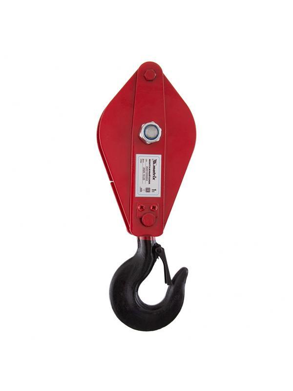 Блок монтажный с крюком, 1 т Matrix