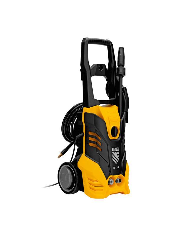 Моечная машина высокого давления R-135, 1800 Вт, 135 бар, 6 л/мин, колесная Denzel