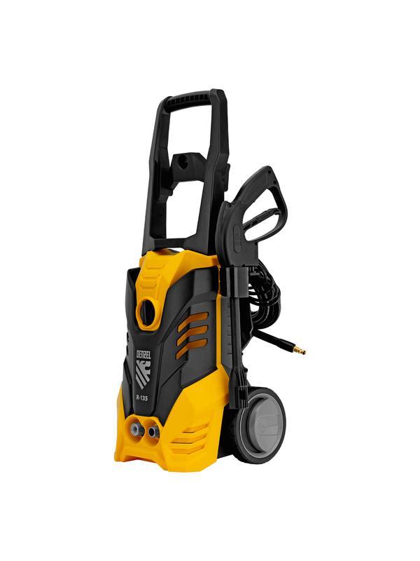 Моечная машина высокого давления R-135, 1800 Вт, 135 бар, 6 л/мин, колесная Denzel