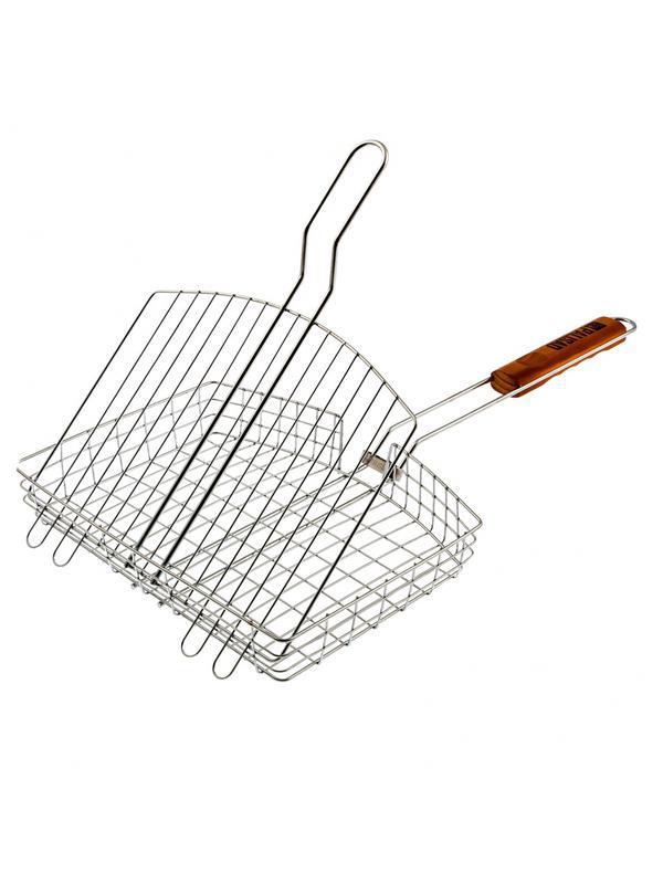 Решетка гриль 305 х 235 х 55 мм, объемная, хромированная Camping Palisad