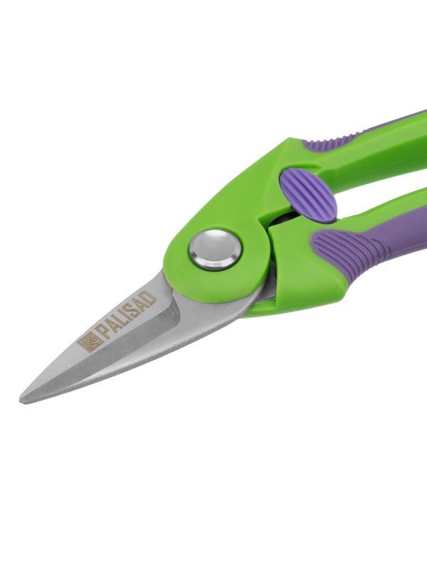 Секатор цветочный, 220 мм, двухкомпонентные рукоятки, Palisad