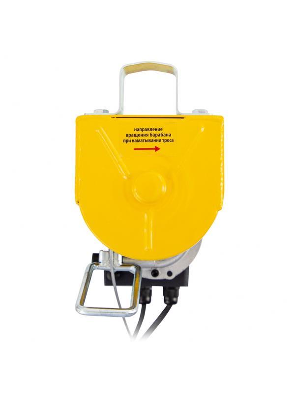 Тельфер электрический TF-500, 0.5 т, 1020 Вт, высота 12 м, 10 м/мин Denzel