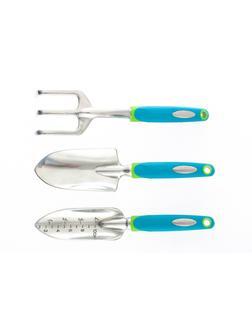 Набор садового инструмента, алюминиевый цельнолитой, 3 предмета, Luxe, Palisad