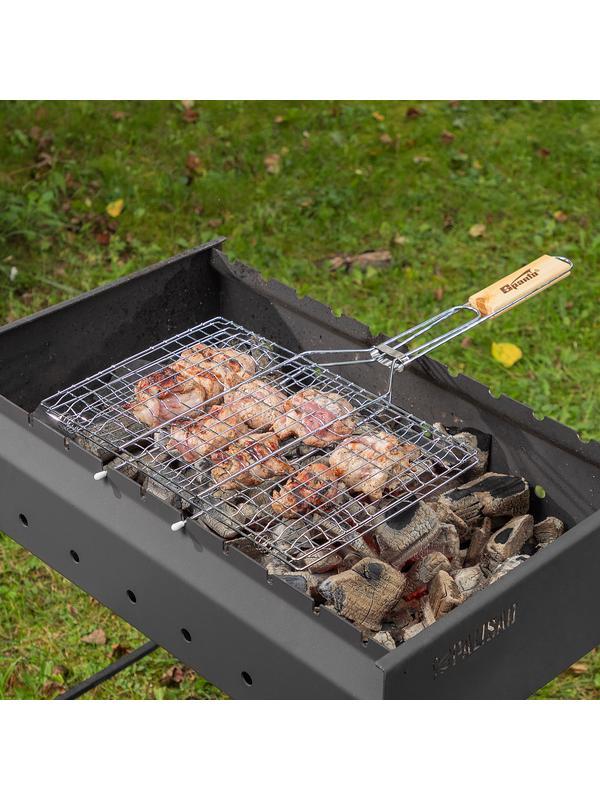 Решетка-гриль 220 х 340 мм, хромированная Sparta