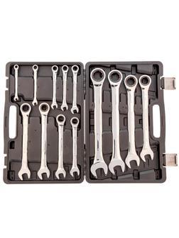 Набор ключей комбинированных, трещоточных 13 шт. Matrix