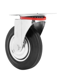 Колесо поворотное D 160 мм, крепление  платформенное Сибртех