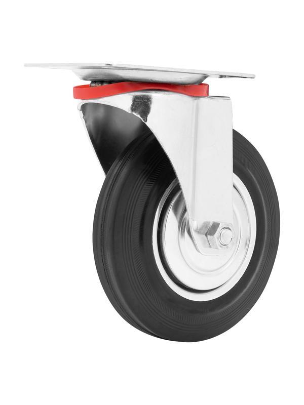 Колесо поворотное D 160 мм, крепление  платформенное Сибртех