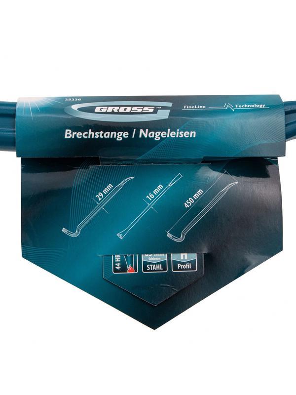 Лом-гвоздодер, двутавровый профиль, 450 х 29 х 16 мм Gross
