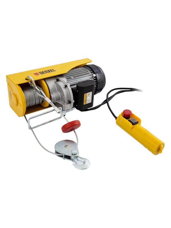Тельфер электрический TF-1000,1 т, 1600 Вт, высота 12 м, 8 м/мин Denzel