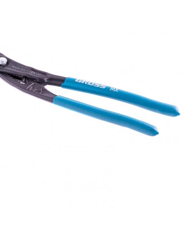 Клещи переставные, кнопочный механизм, обливные рукоятки, 250 мм Gross