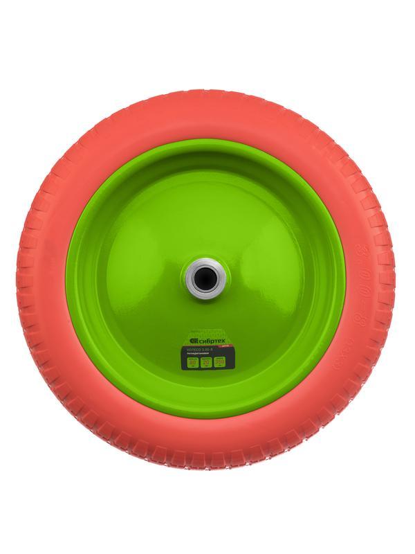 Колесо полиуретановое 3.00-8, длина оси 80 мм, подшипник 20 мм Сибртех