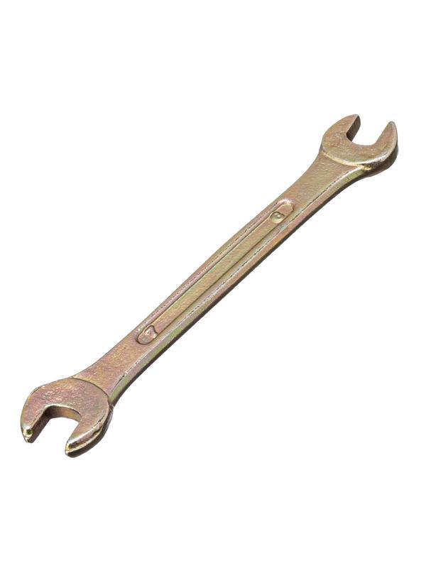 Ключ рожковый, 6 х 7 мм, желтый цинк Сибртех