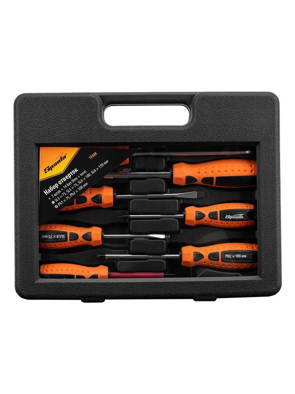 Набор отверток, биты, двухкомпонентные рукоятки, 21 предмет Sparta