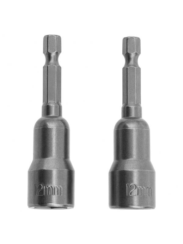 Биты с торцевыми головками 12 мм, 65 мм, 2 шт. Matrix
