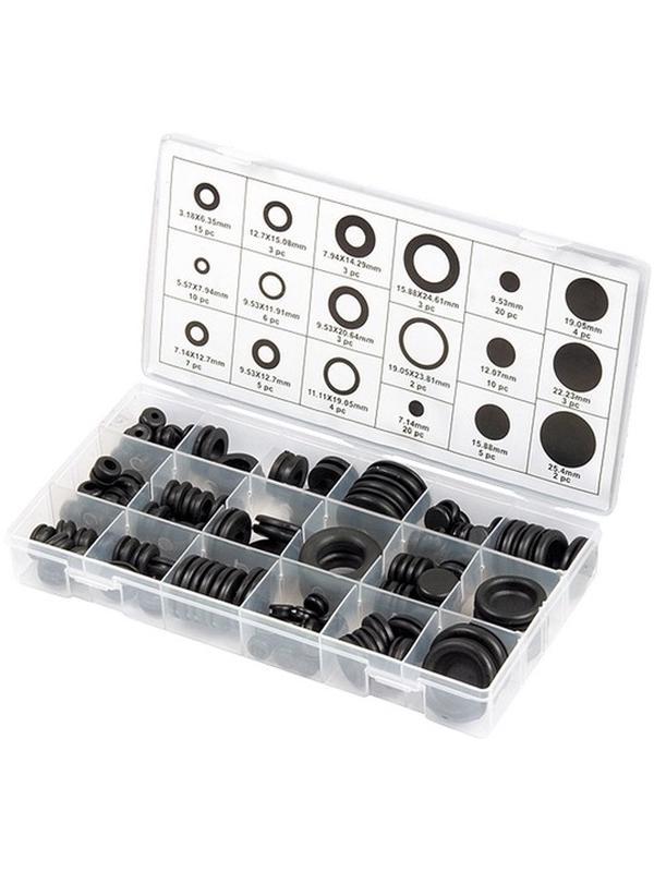 Набор сальников, D 6, 35-25.4 мм, 125 предметов Сибртех