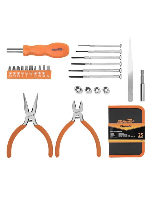 Набор инструментов бытовой, 25 предметов Sparta