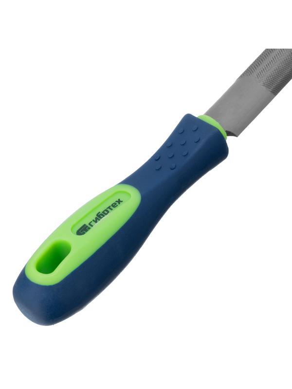 Напильник, 200 мм, полукруглый, двухкомпонентная рукоятка, №2 Сибртех